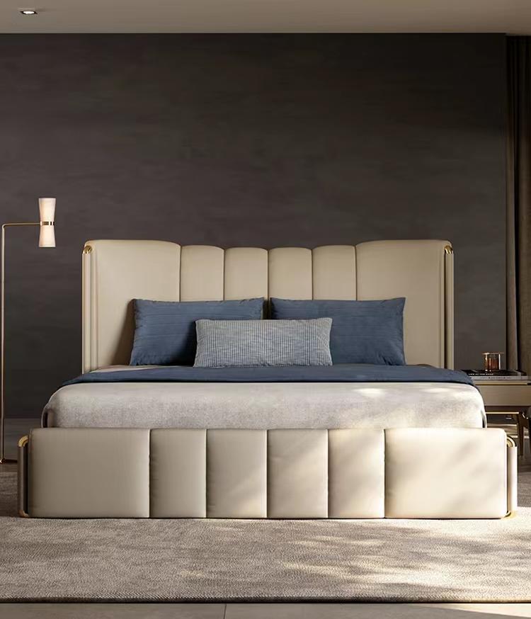 Luxury leather bed